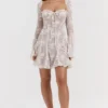 Analissa Vintage Cream Lace Corset Dress Analissa Vintage Cream Lace Corset Dress
