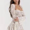 Analissa Vintage Cream Lace Corset Dress Analissa Vintage Cream Lace Corset Dress