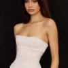 Angelica Crystal Satin Strapless Corset