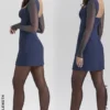 Angelie Midnight Stretch Crepe Plunge Mini Dress Angelie Midnight Stretch Crepe Plunge Mini Dress