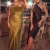 Angelina Chocolate Wrap Neck Midi Dress Angelina Chocolate Wrap Neck Midi Dress