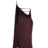 Angelina Chocolate Wrap Neck Midi Dress Angelina Chocolate Wrap Neck Midi Dress