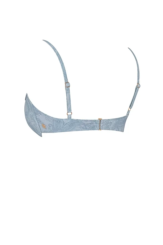 Antibes Blue Paisley Underwired Bikini Top Antibes Blue Paisley Underwired Bikini Top