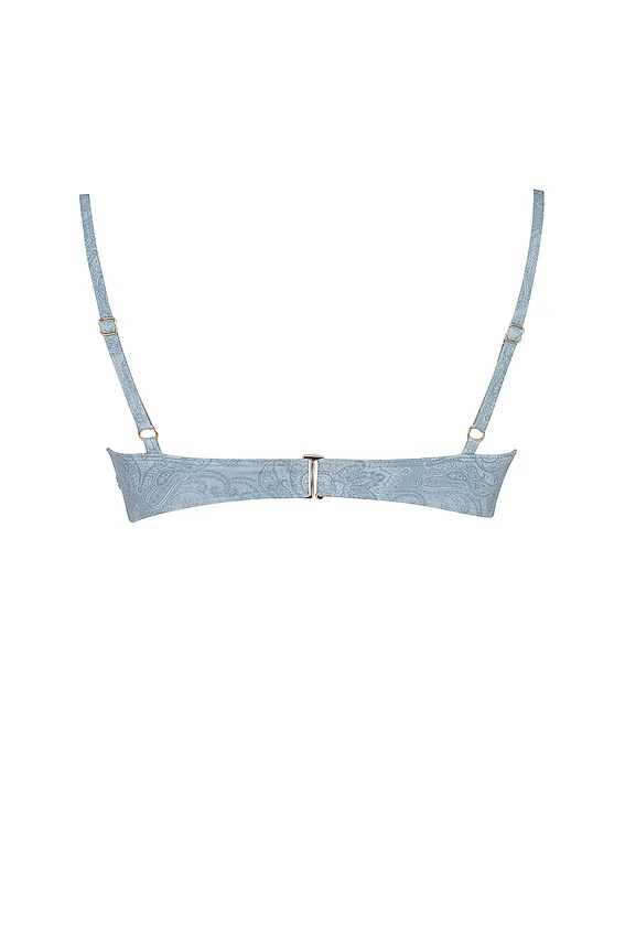 Antibes Blue Paisley Underwired Bikini Top Antibes Blue Paisley Underwired Bikini Top