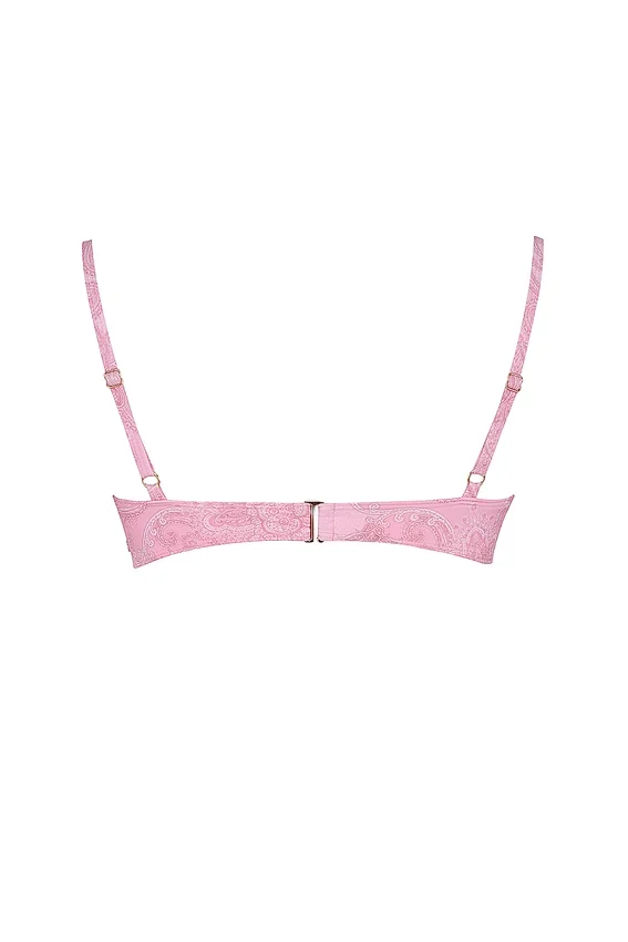 Antibes Pink Paisley Underwired Bikini Top Antibes Pink Paisley Underwired Bikini Top