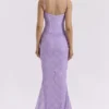 Antonina Orchid Lace Corset Maxi Dress Antonina Orchid Lace Corset Maxi Dress