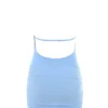 Anura Soft Blue Knit Halter Dress Anura Soft Blue Knit Halter Dress