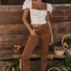 Apollo Tan Vegan Suede Trousers Apollo Tan Vegan Suede Trousers