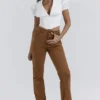 Apollo Tan Vegan Suede Trousers Apollo Tan Vegan Suede Trousers
