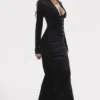 Arabella Black Velvet Corset Dress Arabella Black Velvet Corset Dress