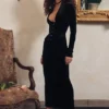Arabella Black Velvet Corset Dress Arabella Black Velvet Corset Dress