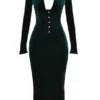 Arabella Forest Velvet Corset Dress Arabella Forest Velvet Corset Dress
