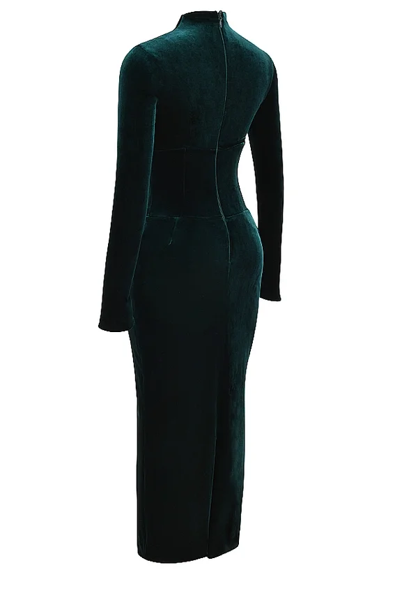 Arabella Forest Velvet Corset Dress Arabella Forest Velvet Corset Dress