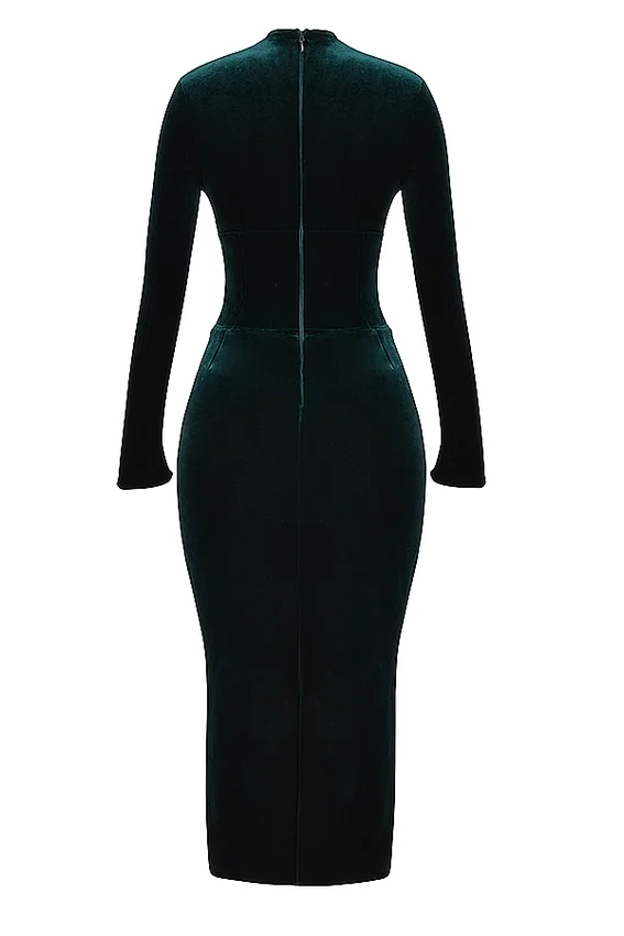 Arabella Forest Velvet Corset Dress Arabella Forest Velvet Corset Dress