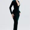 Arabella Forest Velvet Corset Dress Arabella Forest Velvet Corset Dress