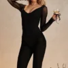 Araminta Black Long Sleeve Corset