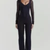 Araminta Black Long Sleeve Corset