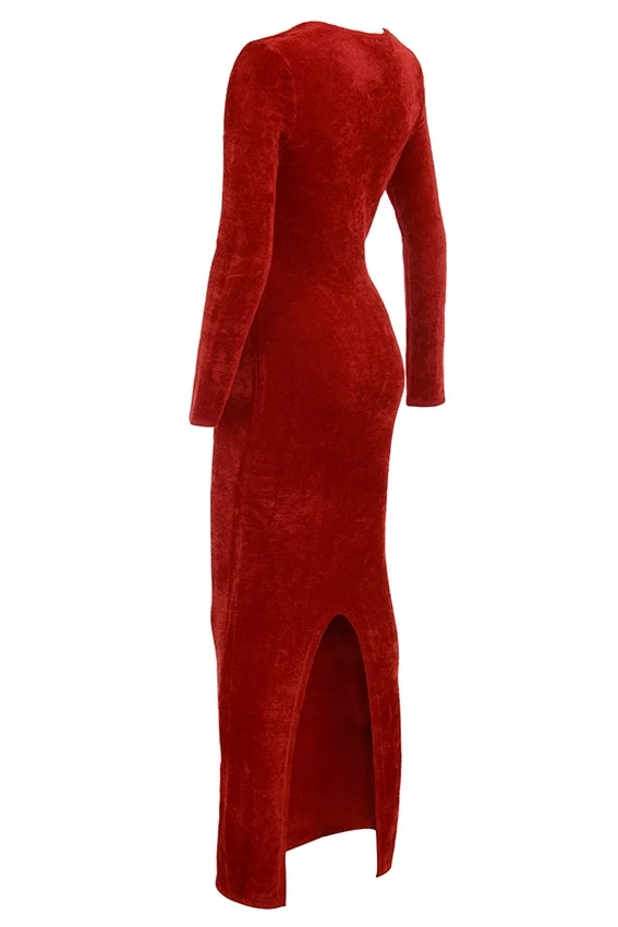 Aria Scarlet Chenille Sweetheart Dress Aria Scarlet Chenille Sweetheart Dress