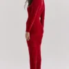 Aria Scarlet Chenille Sweetheart Dress Aria Scarlet Chenille Sweetheart Dress