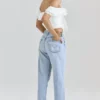 Aria White Stretch Cotton Off-The-Shoulder Frill Corset Aria White Stretch Cotton Off-The-Shoulder Frill Corset