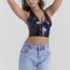 Ariadne Black Latex Halter Top Ariadne Black Latex Halter Top