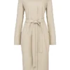 Ariel Beige Vegan Leather Trench Coat Ariel Beige Vegan Leather Trench Coat