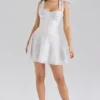 Ariella Chiffon Dot Print Mini Dress Ariella Chiffon Dot Print Mini Dress