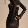 Artemis Black Lace Maxi Dress Artemis Black Lace Maxi Dress