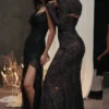 Artemis Black Lace Maxi Dress Artemis Black Lace Maxi Dress