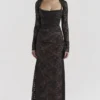 Artemis Black Lace Maxi Dress Artemis Black Lace Maxi Dress
