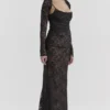 Artemis Black Lace Maxi Dress Artemis Black Lace Maxi Dress