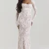 Artemis Vintage Cream Lace Maxi Dress Artemis Vintage Cream Lace Maxi Dress