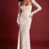 Artemis Vintage Cream Lace Maxi Dress Artemis Vintage Cream Lace Maxi Dress