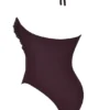 Aruba Cacao Gathered Swimsuit