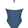 Aruba Deep Blue Gathered Swimsuit