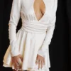 Aryana Ivory Bow Mini Dress Aryana Ivory Bow Mini Dress