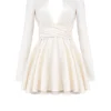 Aryana Ivory Bow Mini Dress Aryana Ivory Bow Mini Dress