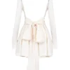 Aryana Ivory Bow Mini Dress Aryana Ivory Bow Mini Dress