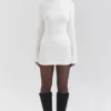 Asher Ivory Cashmere Mini Skirt