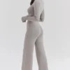 Aspen Grey Cashmere Ribbed Cuff Cardigan Aspen Grey Cashmere Ribbed Cuff Cardigan