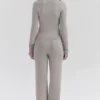 Aspen Grey Cashmere Ribbed Cuff Cardigan Aspen Grey Cashmere Ribbed Cuff Cardigan
