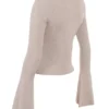 Aster Biscuit Wool Cashmere Long Sleeve Cardigan