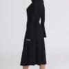 Asti Black A-Line Midi Skirt Asti Black A-Line Midi Skirt