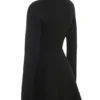 Aubrey Black Wool Knitted Cardigan Dress Aubrey Black Wool Knitted Cardigan Dress