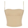 Audette Camel Structured Corset