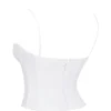 Audette White Structured Corset