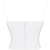 Audette White Structured Corset