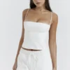 Audette White Structured Corset