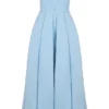 Audrey Tuscan Blue Strapless Midi Sundress Audrey Tuscan Blue Strapless Midi Sundress