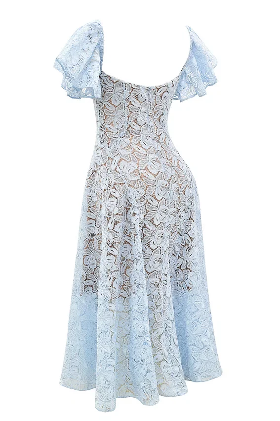 Austen Bluebell Floral Lace Midi Dress Austen Bluebell Floral Lace Midi Dress